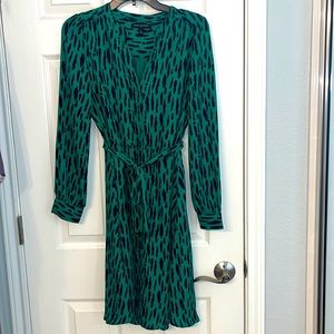 Banana Republic Green and Blue Dress- Size Small